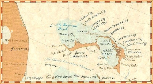 Abaco Cays Map (Tara Claridge FB)