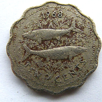 Bahamas Coin 1968 Bonefish