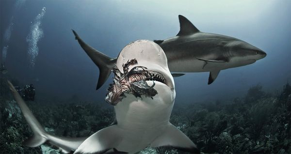 sharks-eating-lionfish-biting-three_34121_600x450
