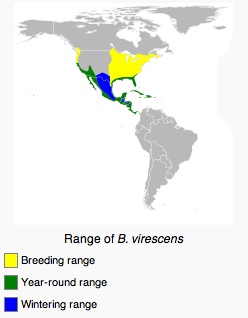 Green Heron Range Map