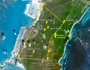 Abaco caves map jpg