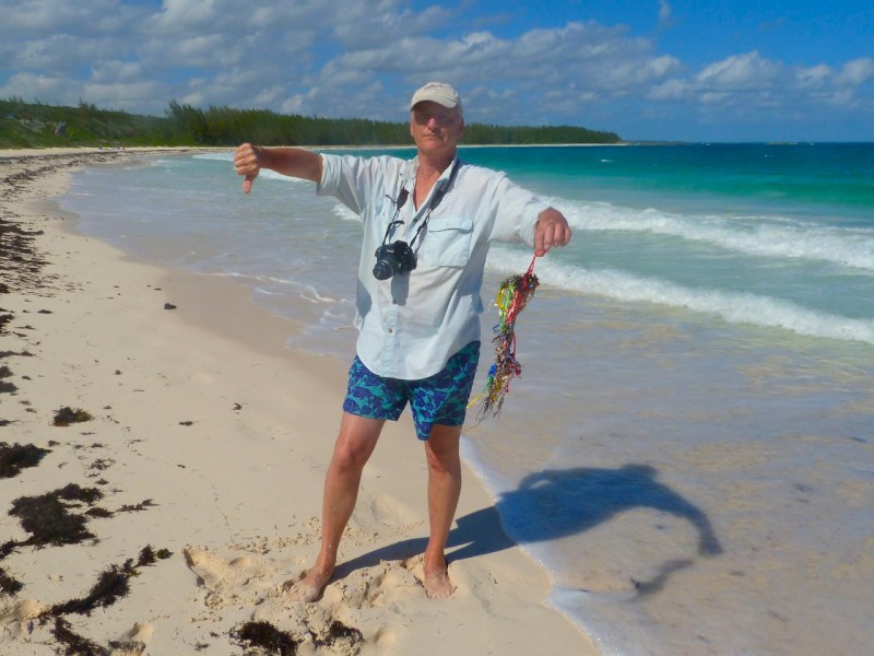 Marine Debris: RH on DCB beach - balloon strings