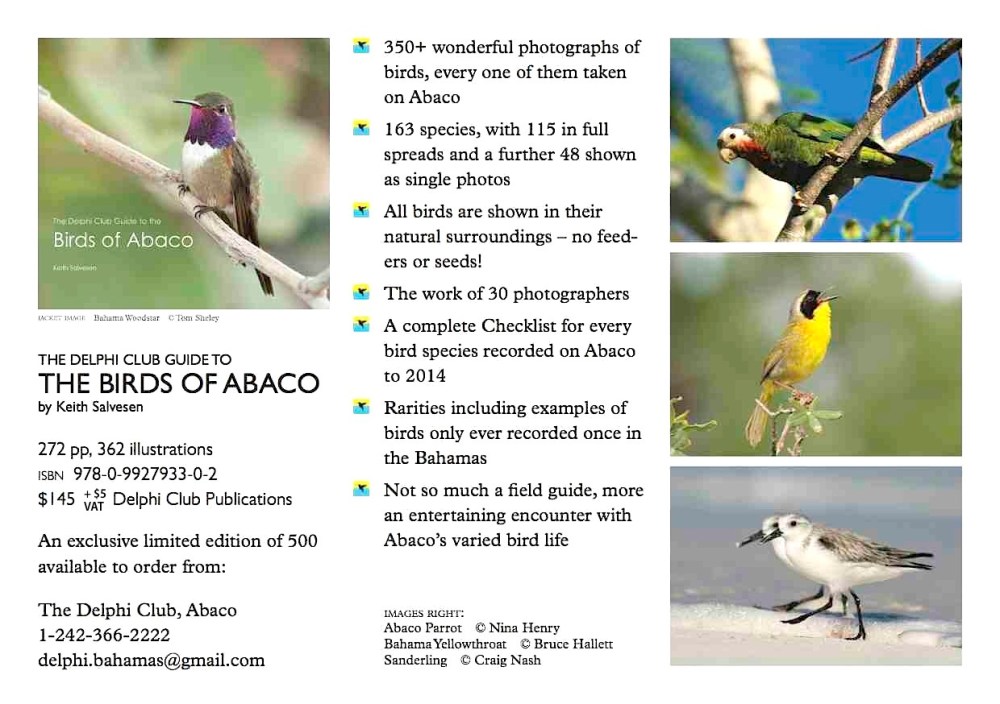 "Birds of Abaco" flyer
