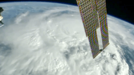 Hurricane Matthew Space Station view Bahamas