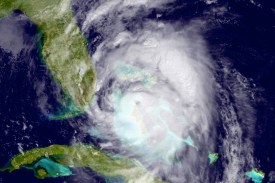 Hurricane Matthew Satellite view Bahamas