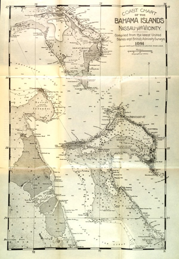 Stark's History of & Guide to the Bahamas - Bahamas Map