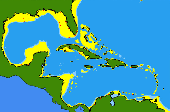 Cubera Snapper Range Map (wiki)