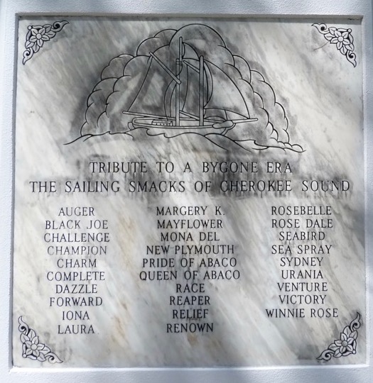 Tribute Monument to the Sailing Smacks of Cherokee Abaco (Keith Salvesen)