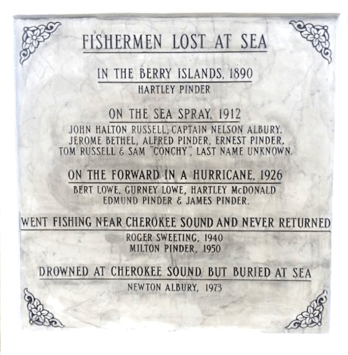 Tribute Monument to the Sailing Smacks of Cherokee Abaco