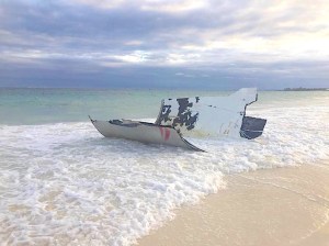 Falcon 9 rocket shroud - Space Debris - Elon Musk - SpaceX - Abaco Bahamas